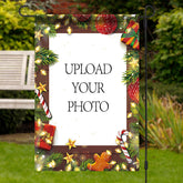 Aperturee - Personalized Wood Lights Christmas House Garden Flag